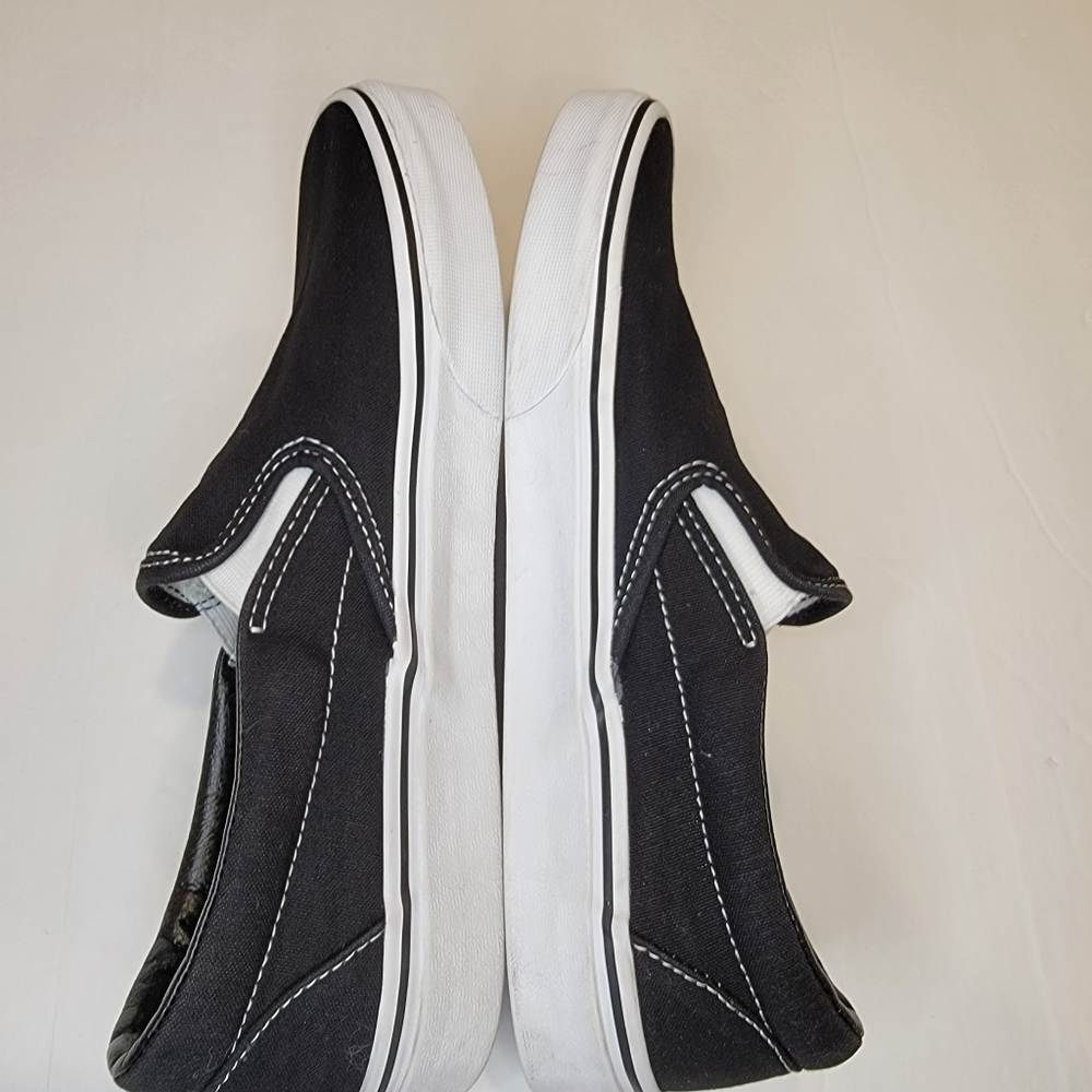 Vans Off The Wall Black & White Slip On Sneaker Size Men's 8 (Women's 9.5) - Picture 7 of 13